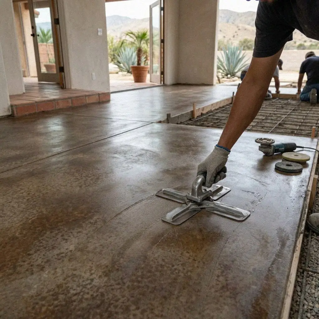A screeded interior slab inside a Fontana light industrial unit